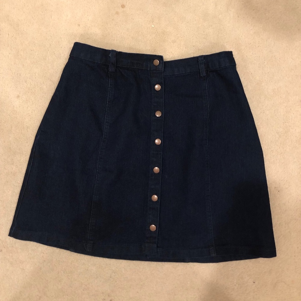 Dark Denim Skirt
